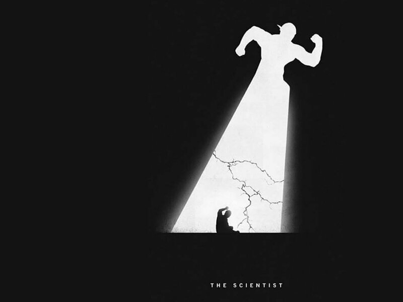 Silhouette of Scientist