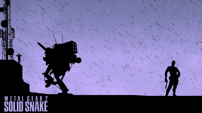 Silhouette of Soldier and Mech