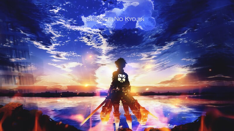 Silhouette of Soldier — Blue, Dramatic