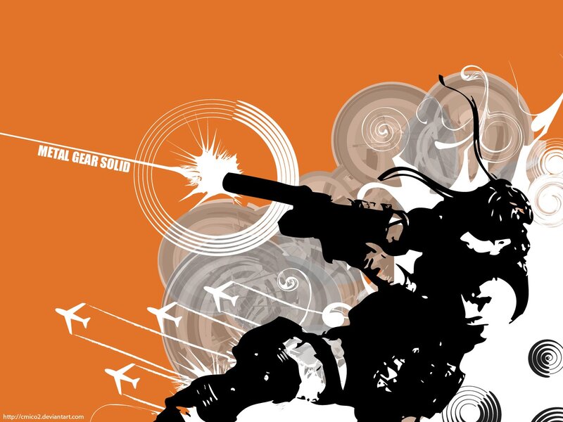 Silhouette of Soldier — Orange