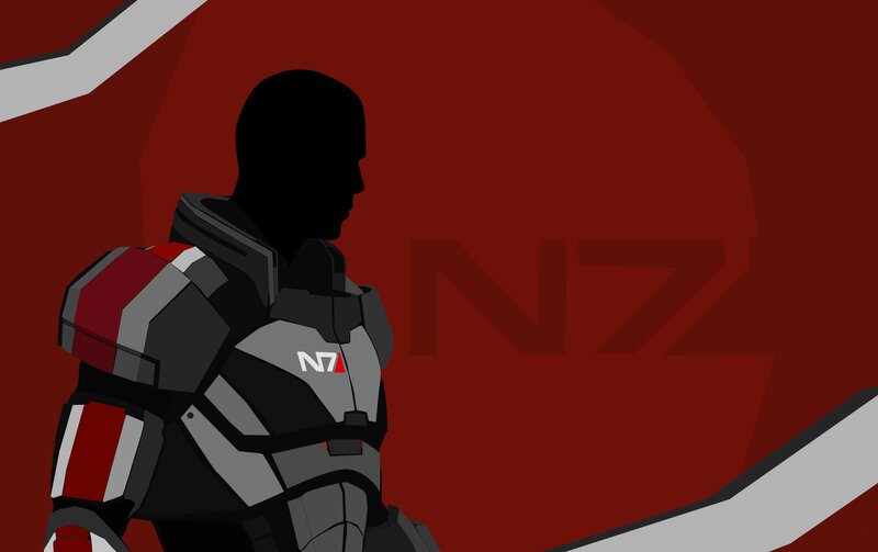 Silhouette of Soldier — Red, Dramatic, Digital Art