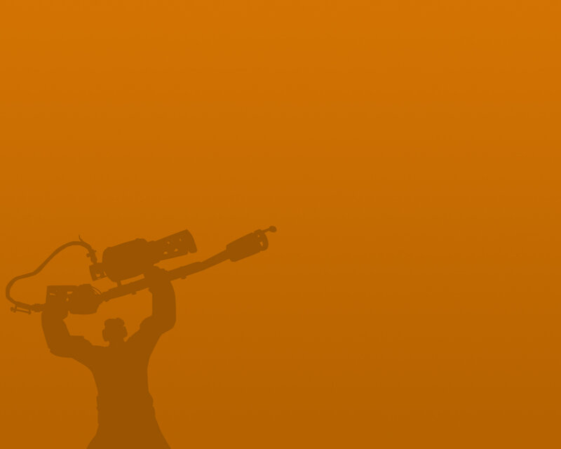 silhouette of soldier with weapon