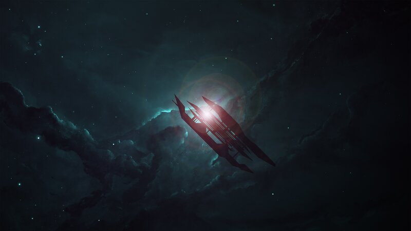 Silhouette of Spaceship