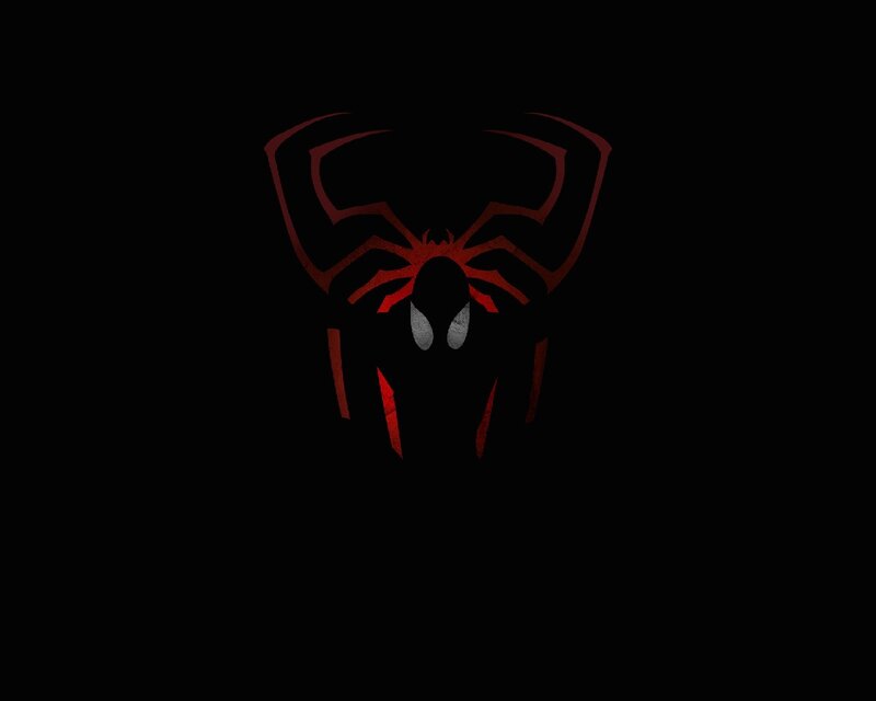 Silhouette of Spider-man — Black