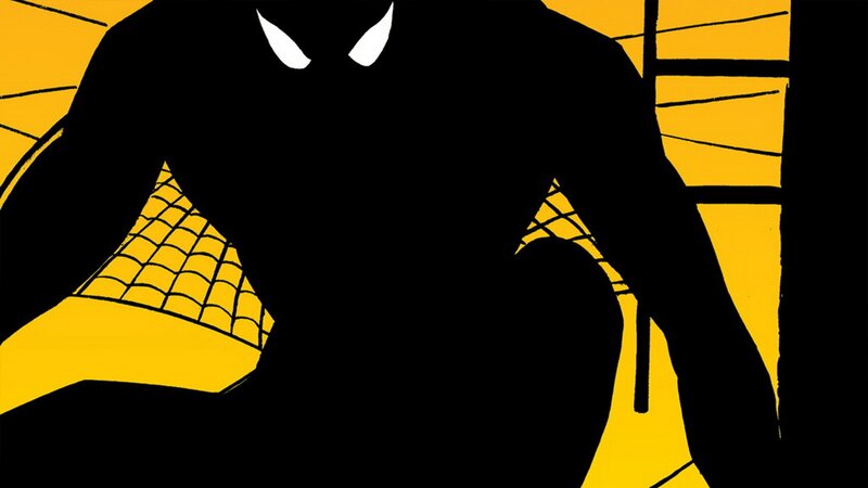silhouette of spider-man