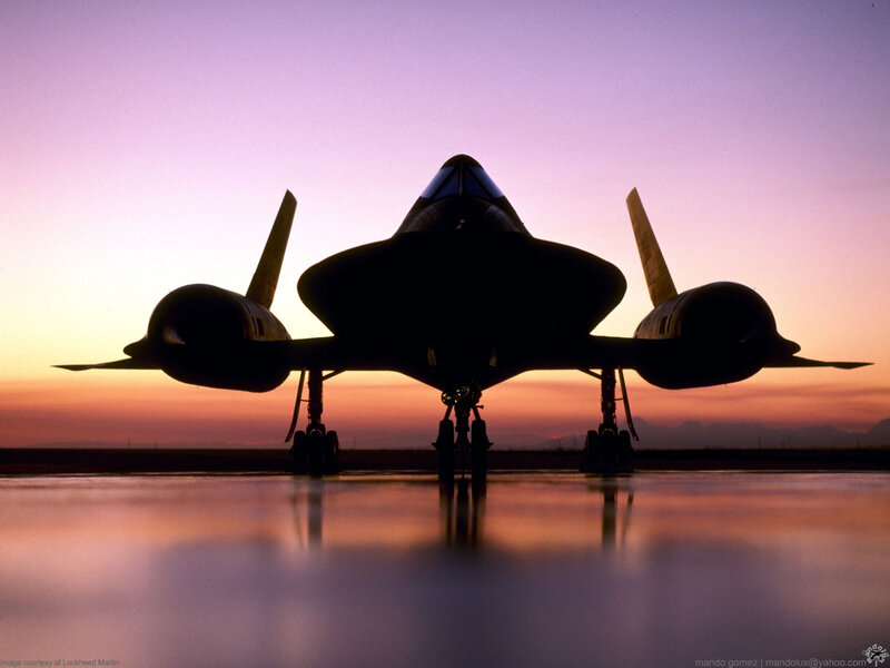 Silhouette of SR-71 Blackbird