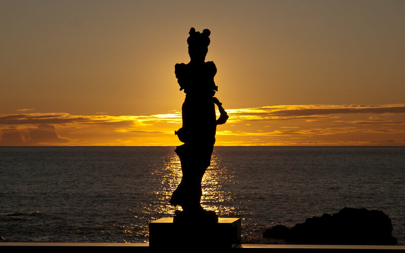 Silhouette of Statue