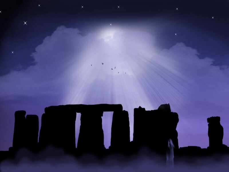 Silhouette of Stonehenge