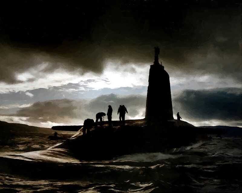 Silhouette of Submarine