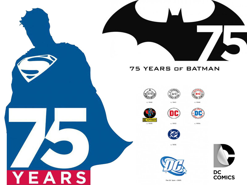 Silhouette of Superman — Blue