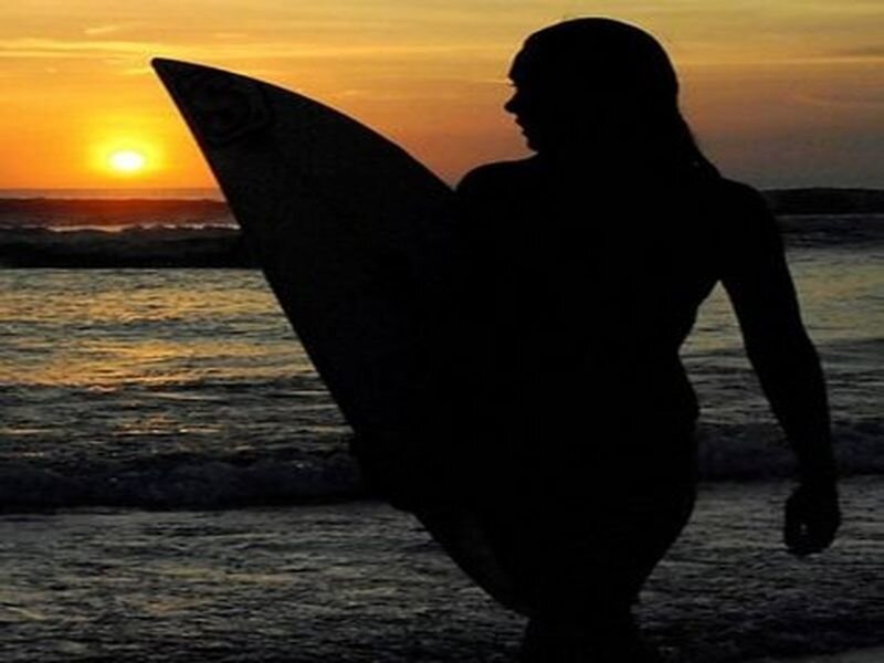 Silhouette of Surfer