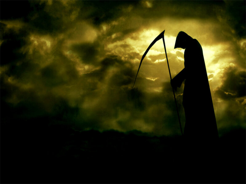 Silhouette of the Grim Reaper