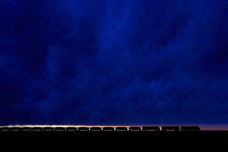 Silhouette of Train