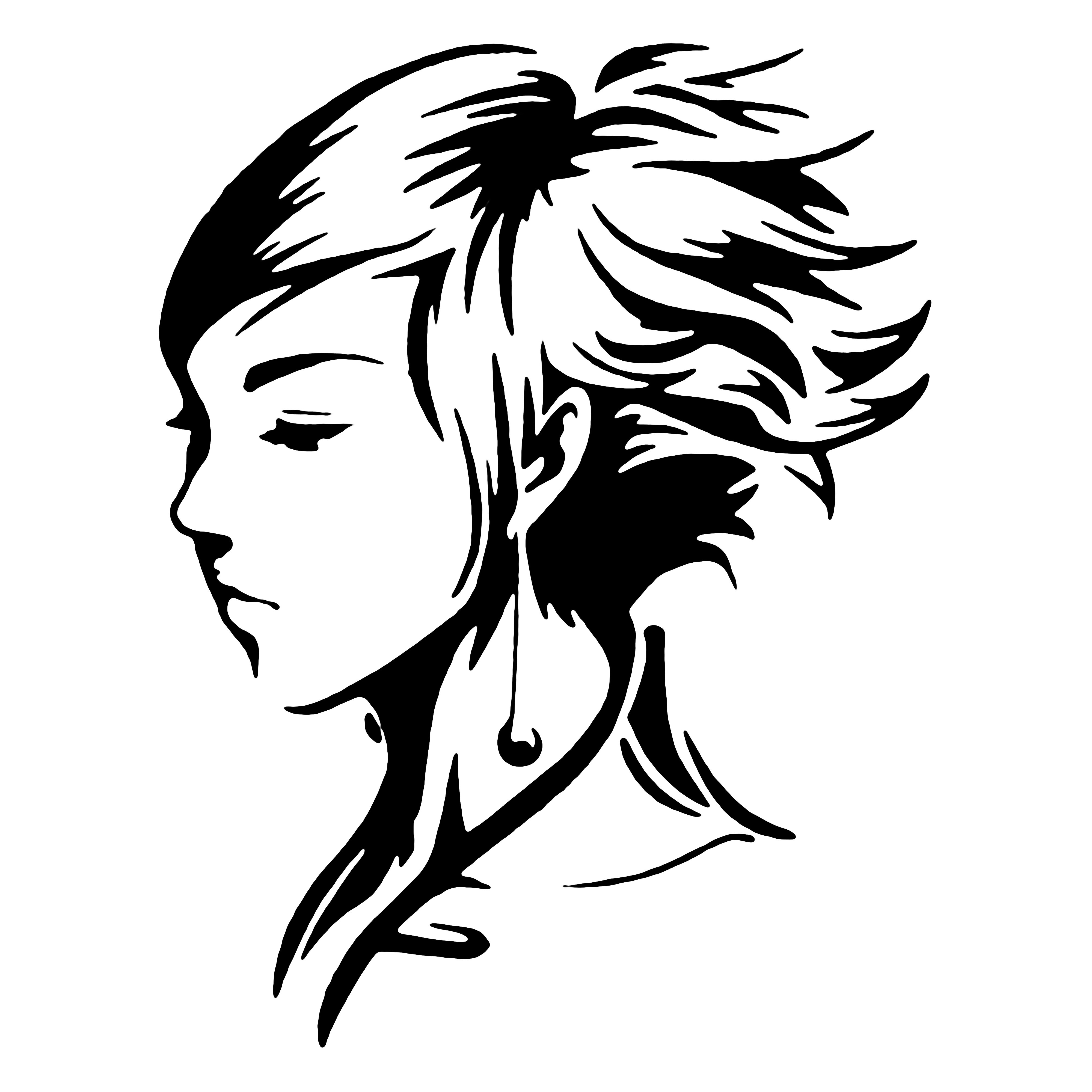 silhouette of two faces
