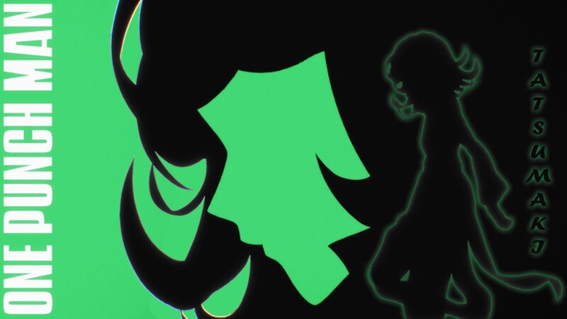 Silhouette of Two Figures — Green