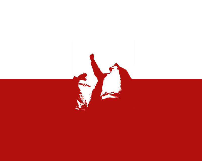 silhouette of two people celebrating