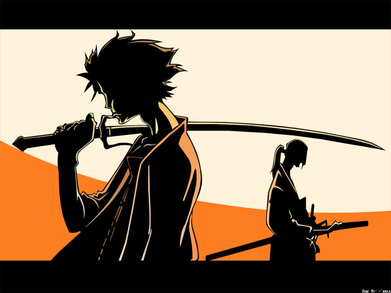 silhouette of two swordsmen