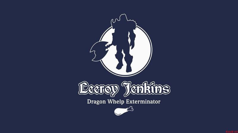Silhouette of Warrior — Blue, Humorous
