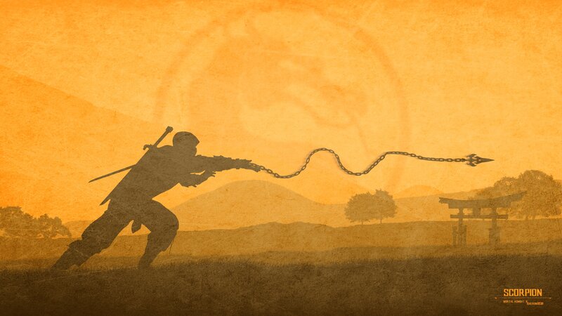 Silhouette of Warrior with Chain Weapon