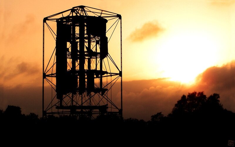 Silhouette of Water Tower