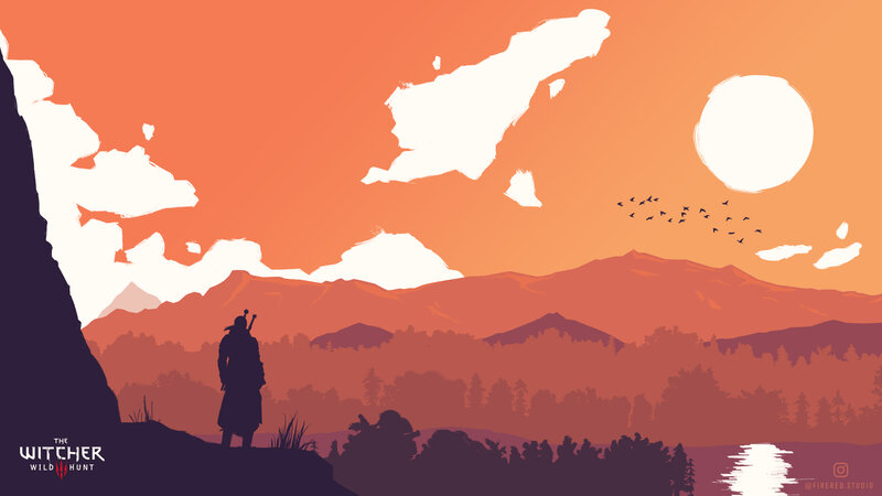 Silhouette of Witcher
