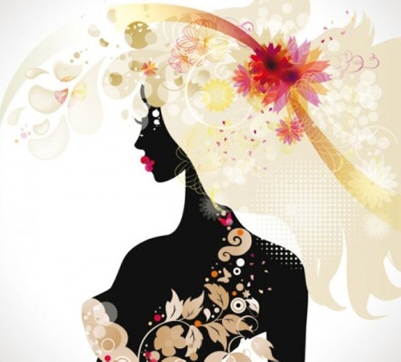 Silhouette of Woman — Black, Artistic