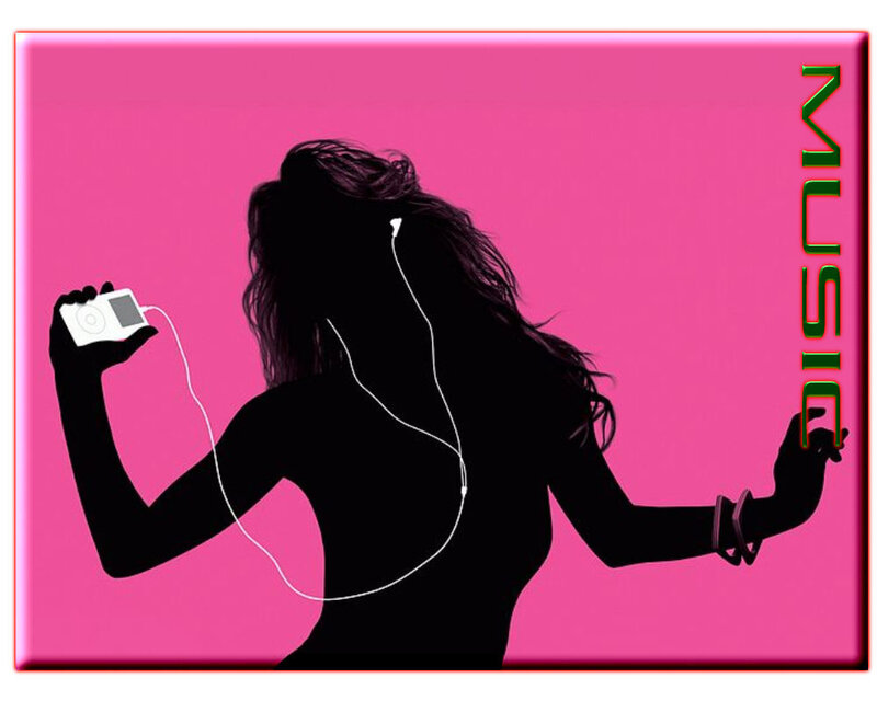 Silhouette of Woman Dancing — Pink, Energetic