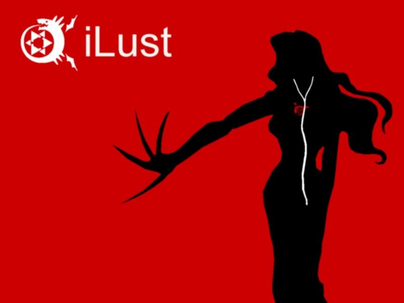 Silhouette of Woman — Red, Dramatic, Vector Art
