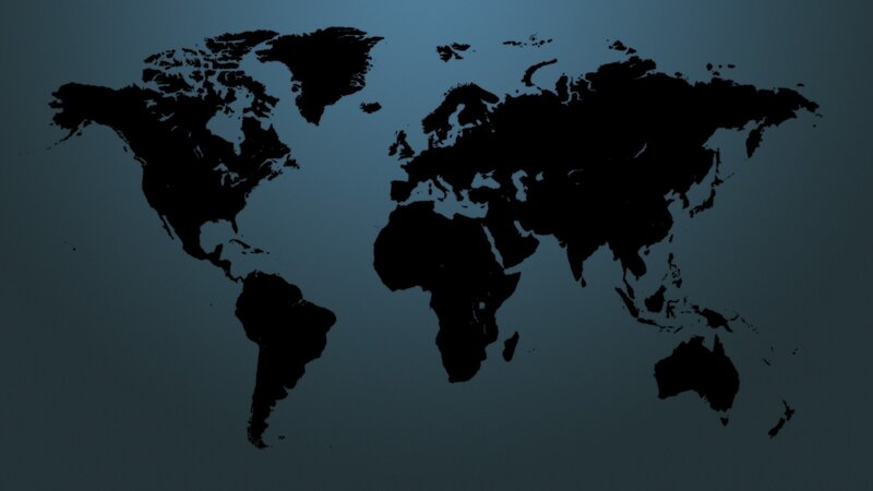 Silhouette of World Map