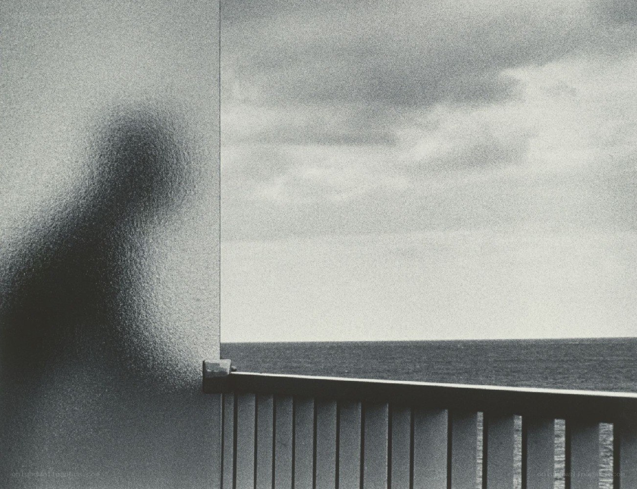 Silhouette on a balcony