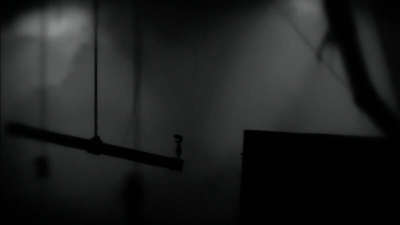 silhouette on a beam