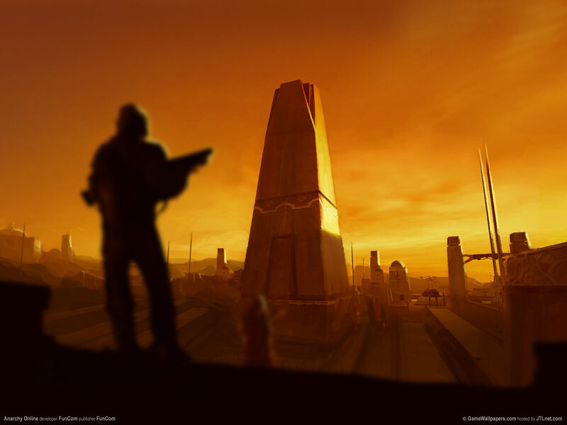 Silhouette on a desert rooftop