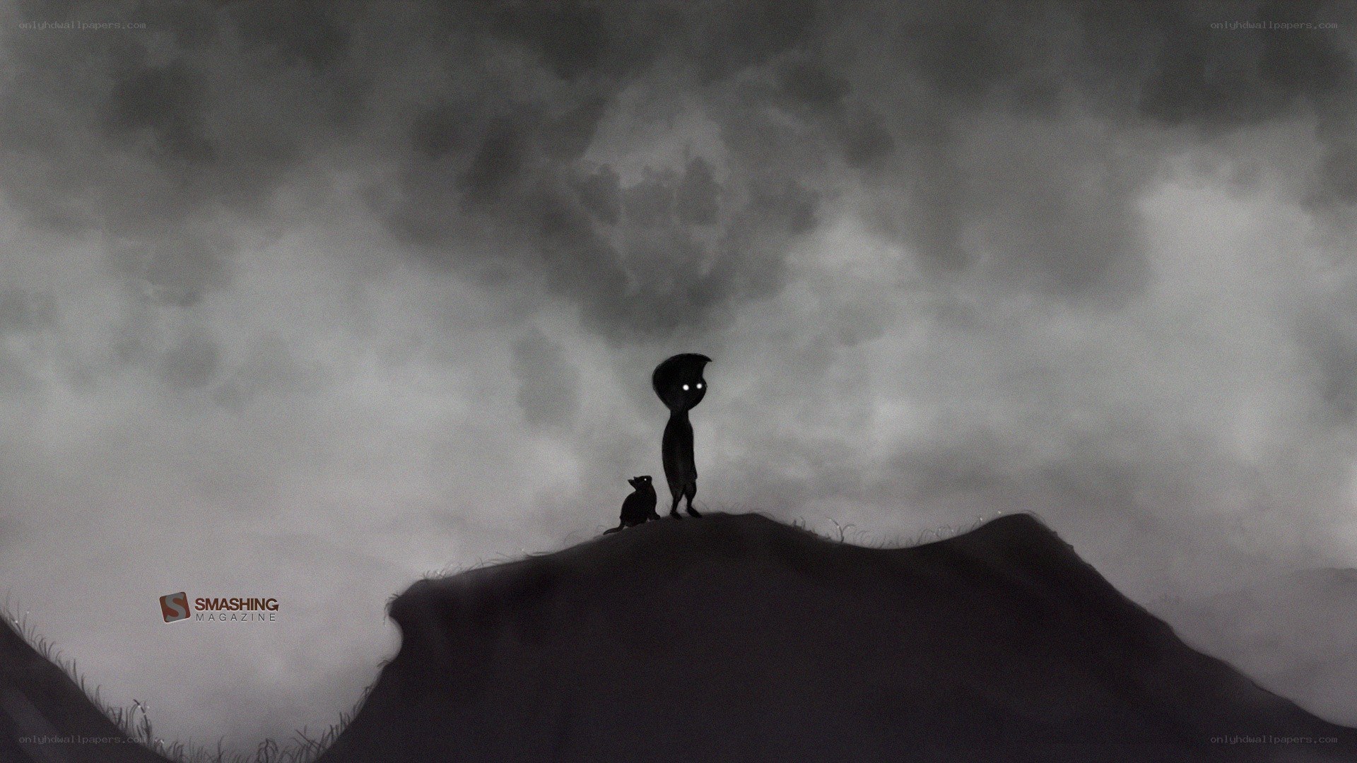 silhouette on a hilltop