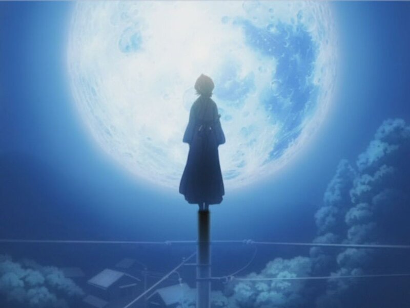 Silhouette on Pole — Blue