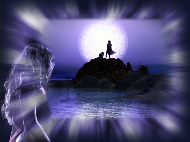 Silhouette on Rocky Island