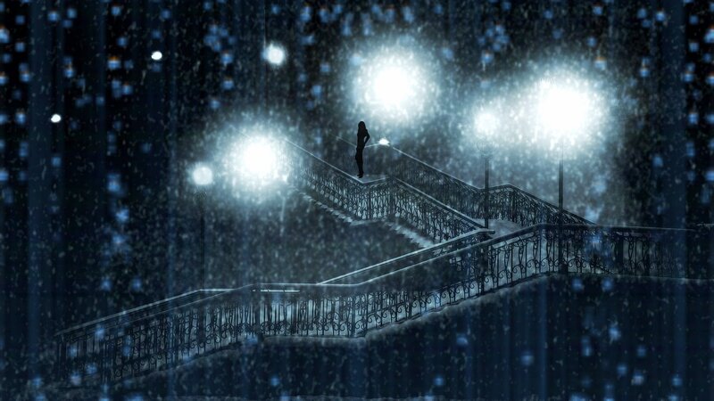 Silhouette on Staircase