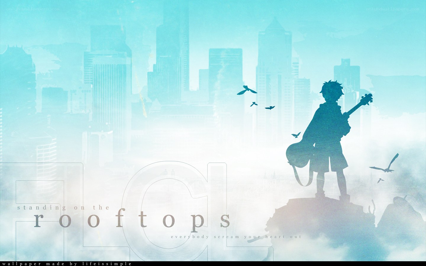 silhouette on the rooftop