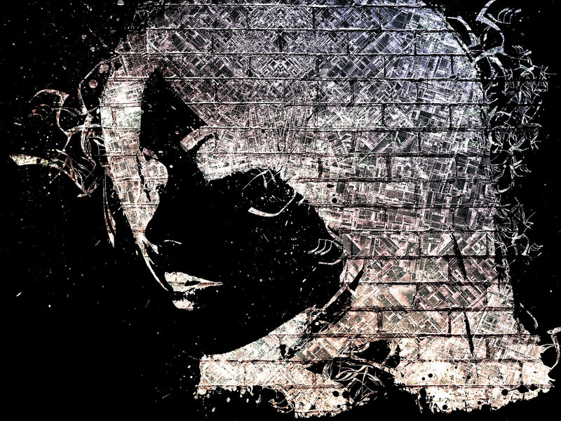 silhouette portrait collage