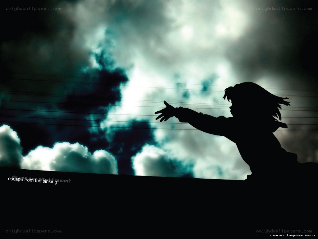 silhouette reaching for sky