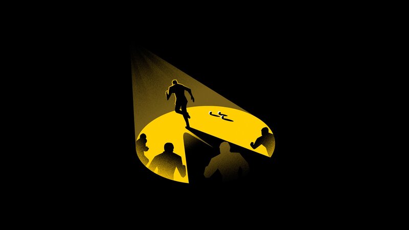 Silhouette Runner on Spotlight