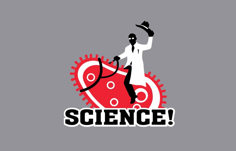 Silhouette Scientist on Gear