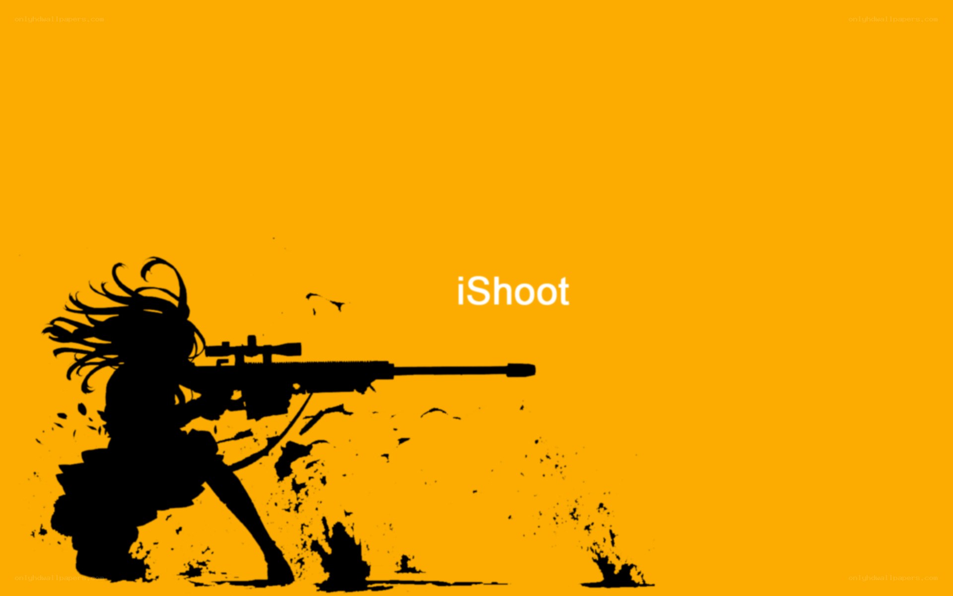 silhouette sniper girl