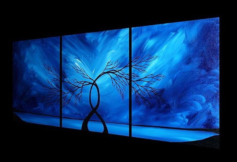 Silhouette Tree Painting