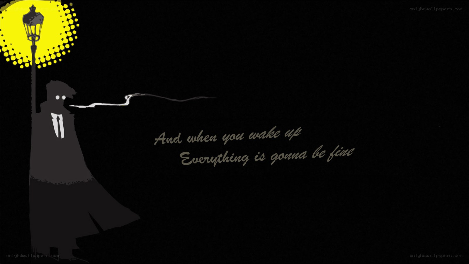 silhouette under streetlight