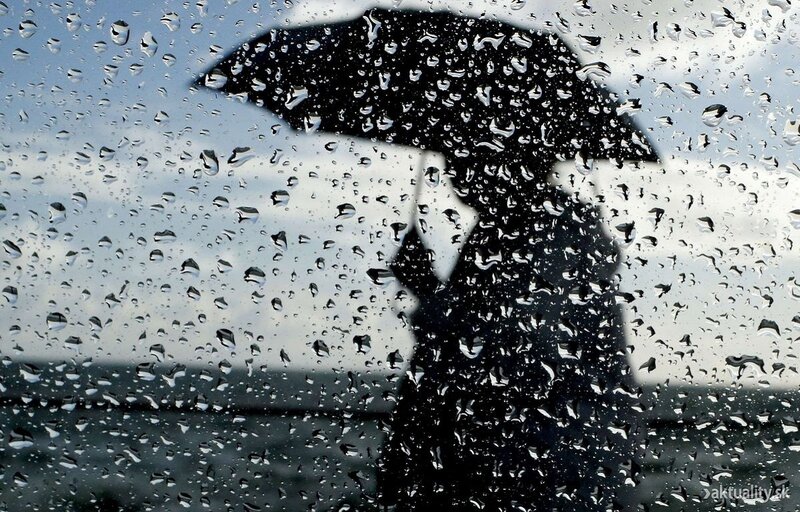 Silhouette under Umbrella
