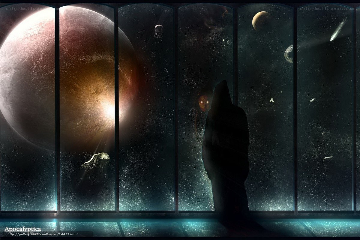 Silhouette viewing space through windows