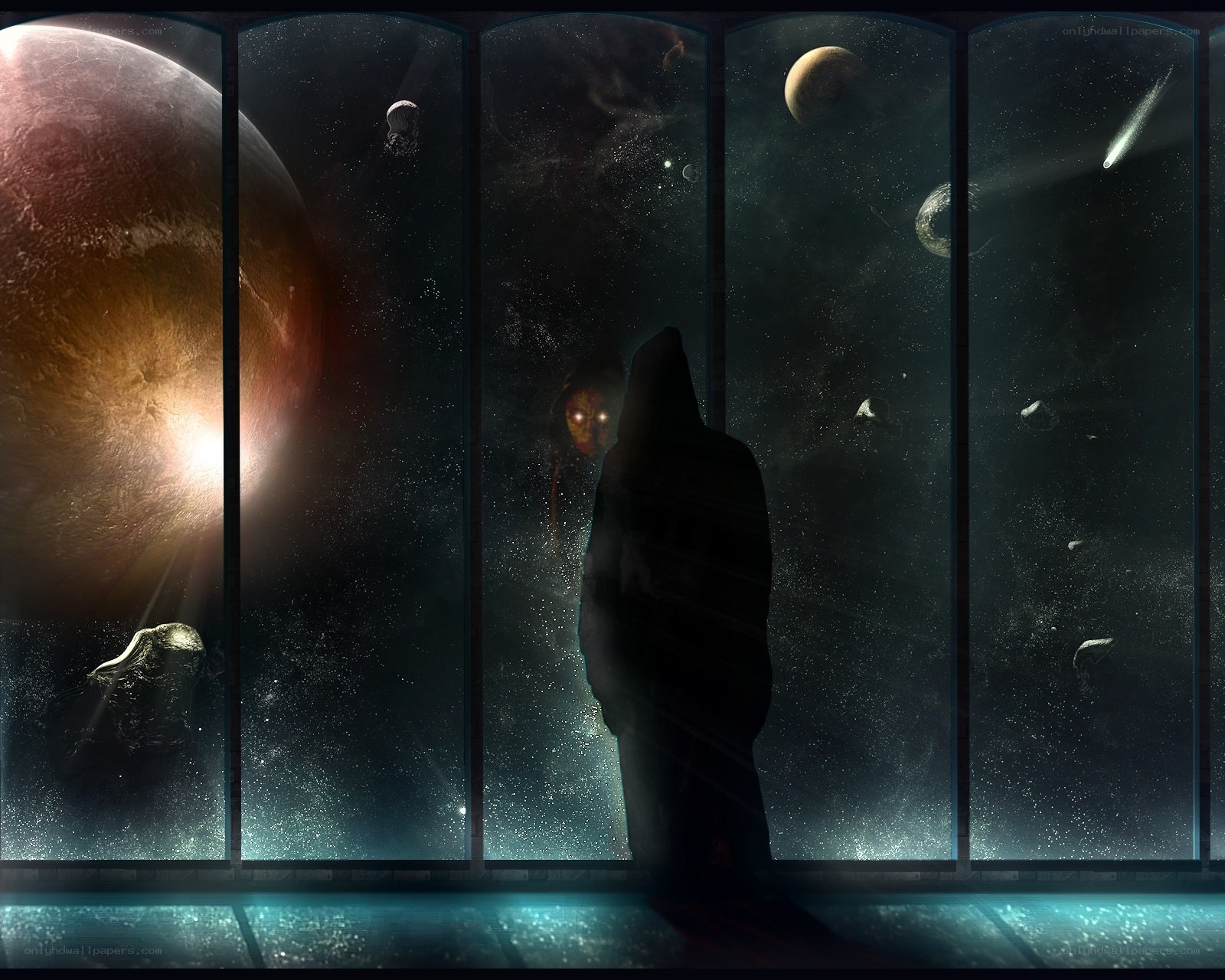 Silhouette viewing space