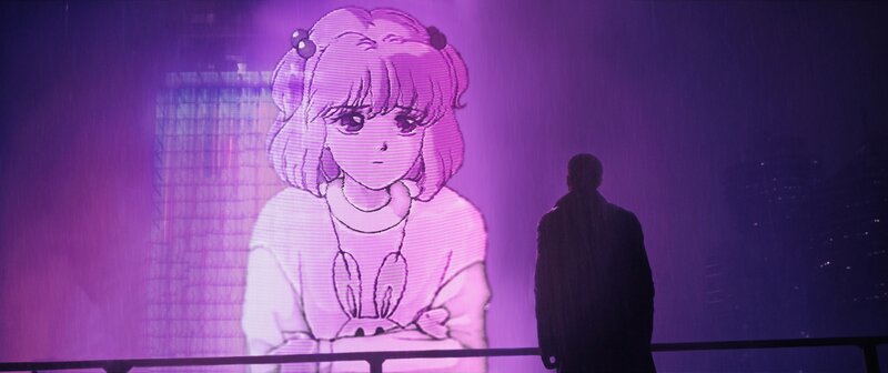 Silhouette Watching Anime Projection