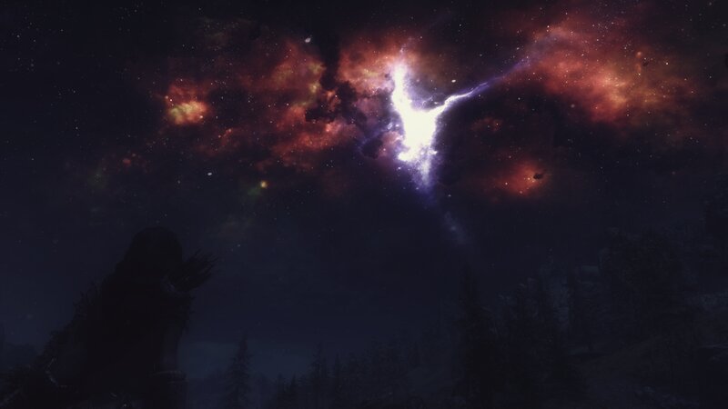 Silhouette Watching Nebula