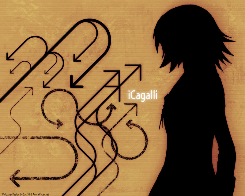 silhouette with arrows